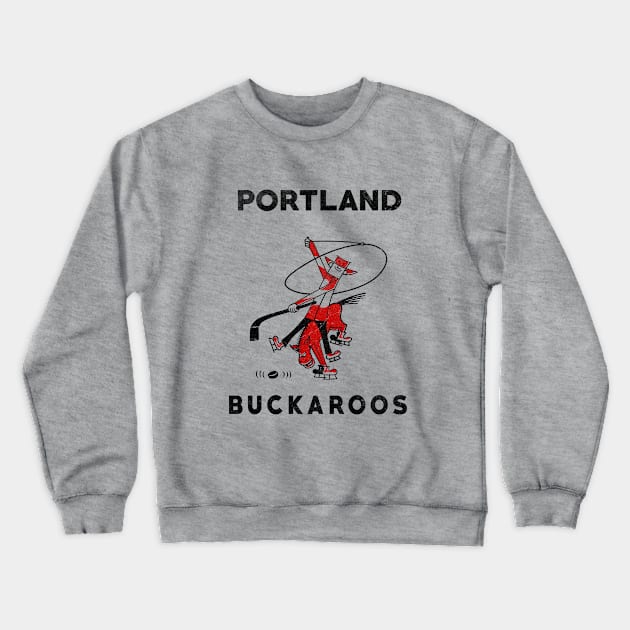 Classic Portland Buckaroos Hockey 1960 Crewneck Sweatshirt by LocalZonly